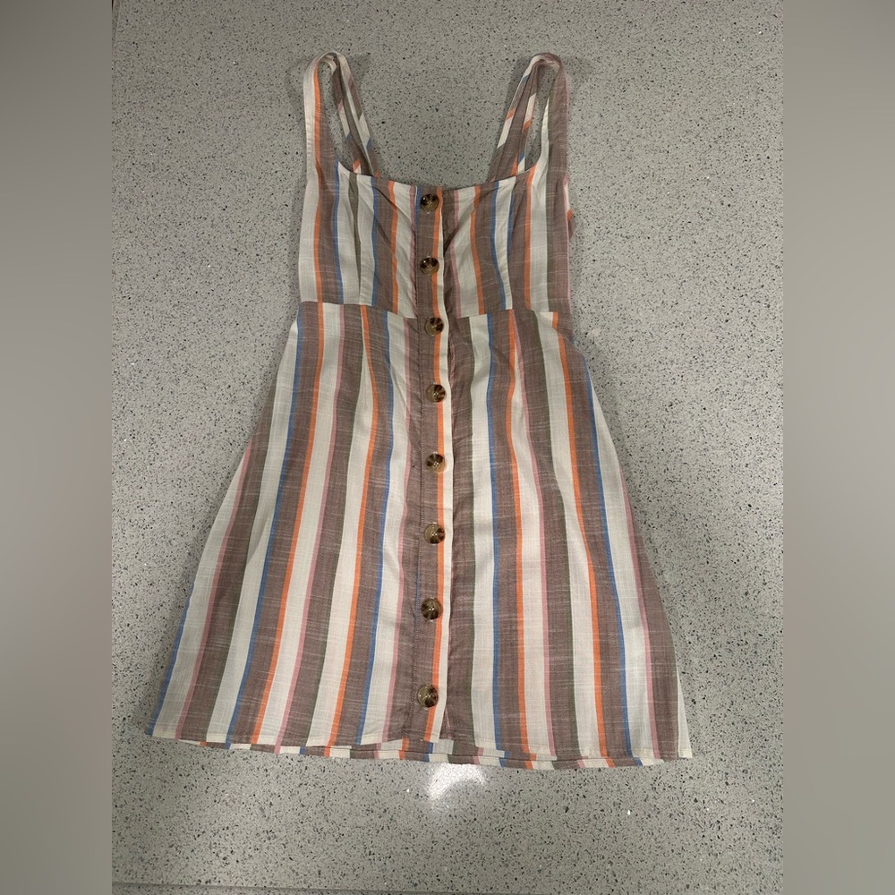 Show Me Your Mumu SMYMM Cora Striped Button-Down Dress Small